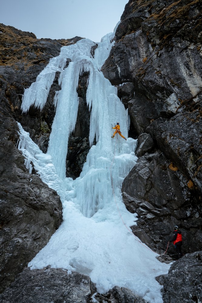 Waterfall Iceclimbing,Khumbu,Nepal