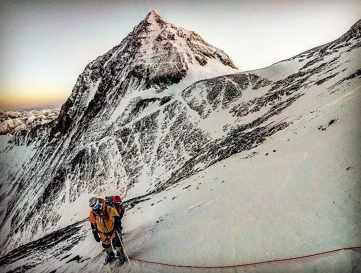 Everest as seen from Lhotse